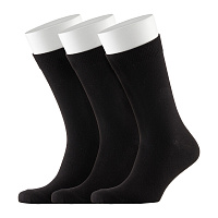 Носки мужские Hesler гребенная пряжа 44-46 черные (3 пары)