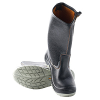 Сапоги рабочие кожаные размер 40 черные Мистраль Ultra