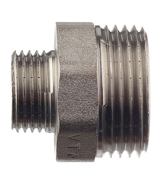 Ниппель переходной Valtec 1 НР(ш) х 1/2 НР(ш) латунный (VTr.580.N.0604)