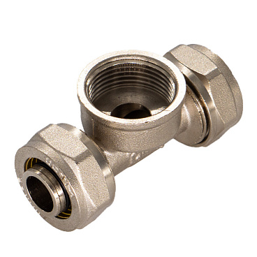 Тройник 20 обж(ц) х 1/2 ВР(г) х 20 обж(ц)