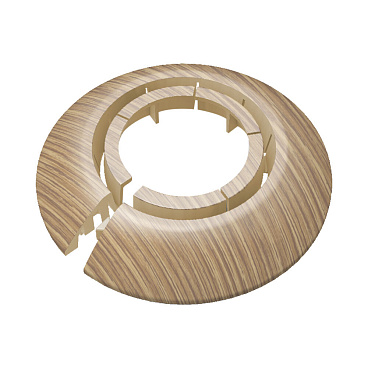 Обвод для труб ПВХ декоративный Идеал 25-34 мм сосна золотистая (2 шт.)