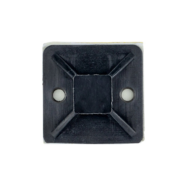 Площадка для крепления стяжек EKF PROxima 25х25 мм самоклеящаяся черная (100 шт.) (plc-25х25-b)