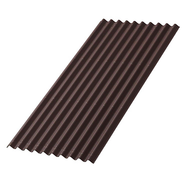 Лист волнистый Ондулин Smart коричневый 1,95х0,95 м 3 мм