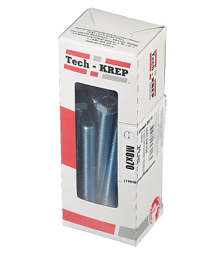 Болт оцинкованный M8x70 мм DIN 933 (20 шт.)