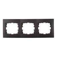 Рамка Lezard Karina трехместная черный бархат (707-4200-148)