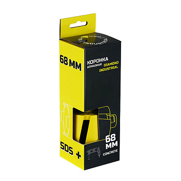 Коронка алмазная Diamond Industrial по бетону 68 мм с переходником