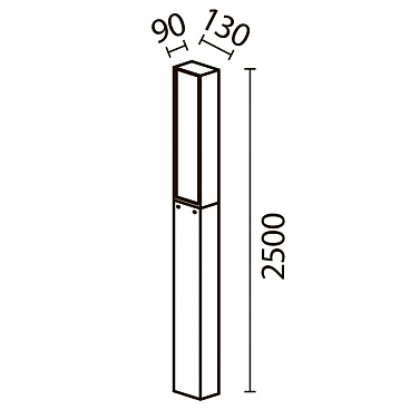 Садово-парковый светильник Outdoor O470FL-L40GF3K