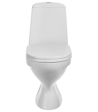 Унитаз-компакт Gesso Home de luxe W102 с косым выпуском с сиденьем пластик белый (9 012 357)