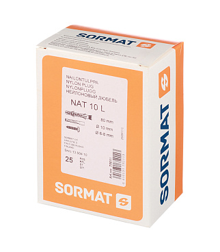 Дюбель распорный Sormat NAT L 10x80 мм нейлон (25 шт.)