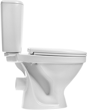 Унитаз-компакт Cersanit Trento с горизонтальным выпуском с сиденьем термопласт микролифт белый (S-KO-TR011-3/6-PL-w)