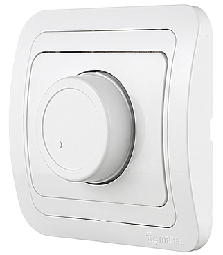 Диммер Makel Mimoza одноклавишный встраиваемый белый (12093)
