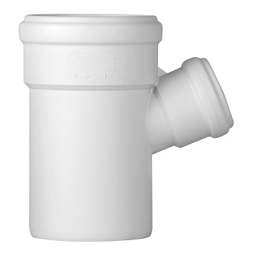 Тройник Ostendorf SKEA d110х58 мм 67° пластиковый бесшумный для внутренней канализации (335320)