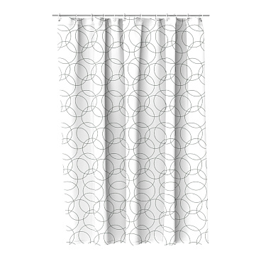 Штора для ванны Fora Мигнонет 1800х1800 мм полиэстер белая (FOR-OL04)