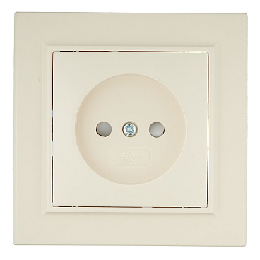 Розетка EKF Минск встраиваемая бежевая со шторками (ERR10-022-200)