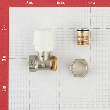 Клапан регулирующий 1/2 НР(ш) х 1/2 ВР(г) для радиатора (CARSVH12/02595/99019)