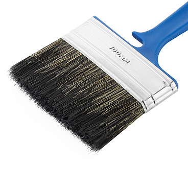 Кисть плоская смешанная щетина пластиковая ручка Wenzo Pro 100х12 мм для красок на водной основе