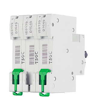 Автоматический выключатель модульный Schneider Electric Easy9 3P 50А тип C 4,5 кА 400 В (EZ9F34350)