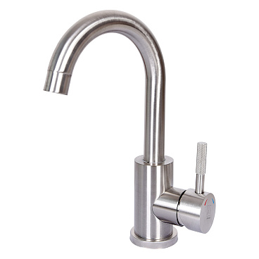 Смеситель для кухни и раковины ARGOtech Solid однорычажный с поворотным изливом сатин (35-02 SOLID-J)