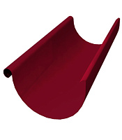 Желоб водосточный Grand Line металлический d125 мм 2,5 м красное вино RAL 3005