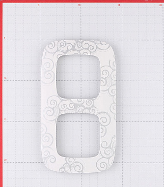 Рамка Legrand Valena Allure двухместная нарцисс хром (754342)