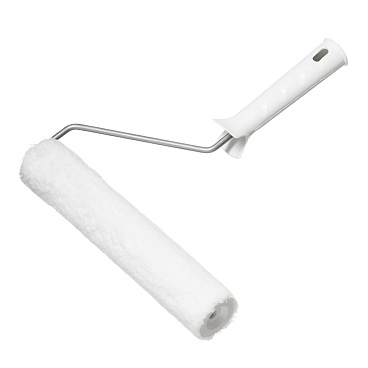 Валик искусственный мех 250 мм d45 мм ворс 12 мм для водной основы с ручкой