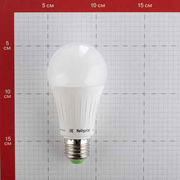 Лампа светодиодная Navigator E27 4000К 15 Вт 1200 Лм 127 В груша A60 матовая