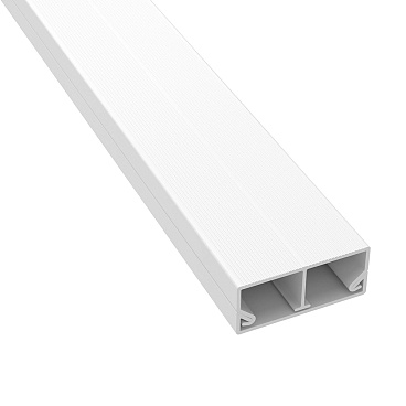 Кабель-канал DKC 40х17 мм белый 2 м с перегородкой (00305)