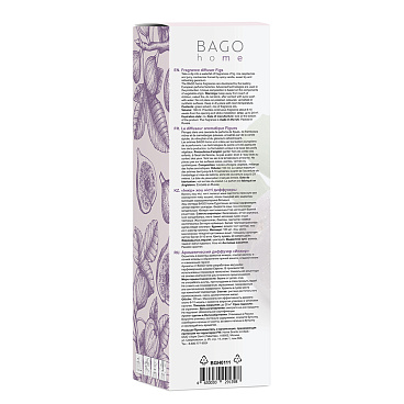 Аромадиффузор с палочками Bago home Инжир 100 мл