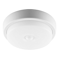 Светильник светодиодный накладной Feron ДБП-12 4000К 12 Вт IP54 белый с датчиком движения (29610)