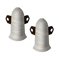 Угол наружный Идеал Классик 55 мм ясень серый S-профиль (2 шт.)