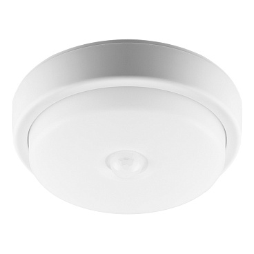 Светильник светодиодный накладной Feron ДБП-12 4000К 12 Вт IP54 белый с датчиком движения (29610)