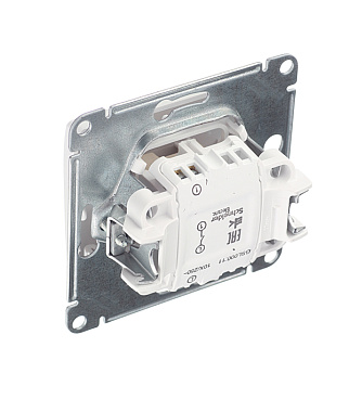 Выключатель Systeme Electric Glossa одноклавишный встраиваемый белый (GSL000111)