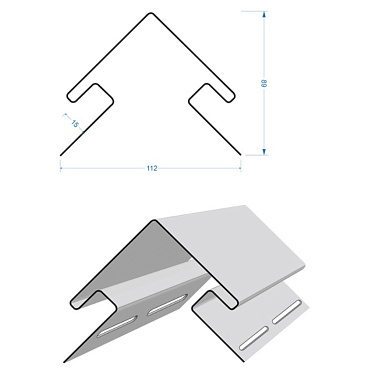 Угол наружный Docke 3000 мм капучино