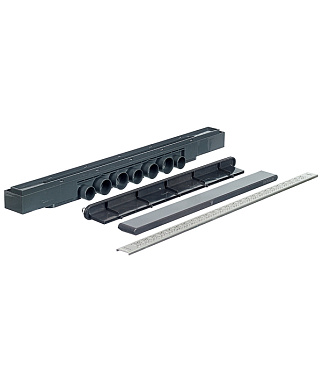 Лоток душевой Wirquin Венеция с гидрозатвором 900 мм решетка из нержавеющей стали (30723953)