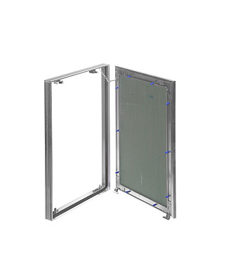 Люк ревизионный под плитку Хаммер Гиппократ-П алюминиевый 200х300 мм скрытый нажимной