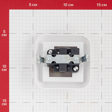 Выключатель Svet одноклавишный встраиваемый белый (0602-00081)