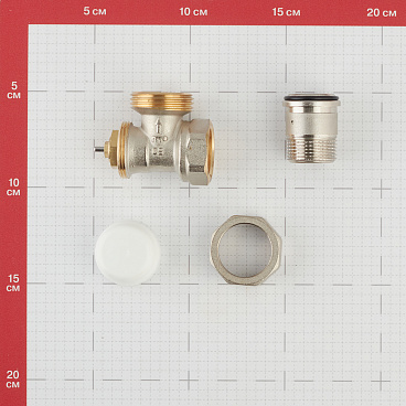 Клапан термостатический угловой Valtec 3/4 НР(ш) х 3/4 ВР(г) для радиатора (VT.031.N.05)
