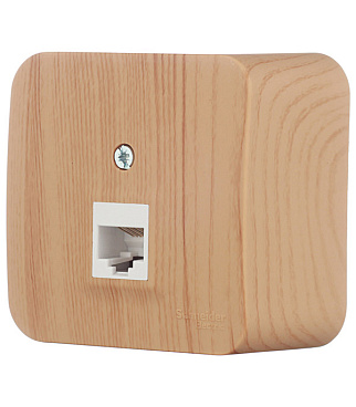 Розетка компьютерная Systeme Electric Blanca накладная ясень RJ45 (BLNIA045005)