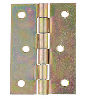 Петля 8017 карточная универсальная неразъемная 60х43 мм цинк желтый