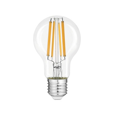 Лампа светодиодная филаментная Gauss Filament E27 4100К 20 Вт 1850 Лм 185-265 В груша A60 прозрачная