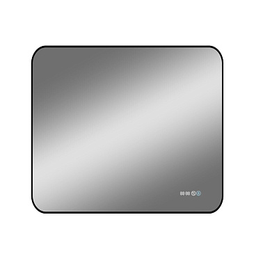 Зеркало с подсветкой прямоугольное 80х70 см с часами Continent Caseiro Led (ЗЛП5053)