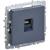 Розетка компьюторная IEK Brite встраиваемая маренго RJ45 (BR-K10-1-K35)
