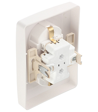 Розетка Systeme Electric Blanca встраиваемая белая со шторками (BLNRS001121)