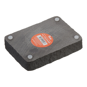 Мыльница для ванной Fora Stone Black настольная полирезин черная (For-STN36BL)