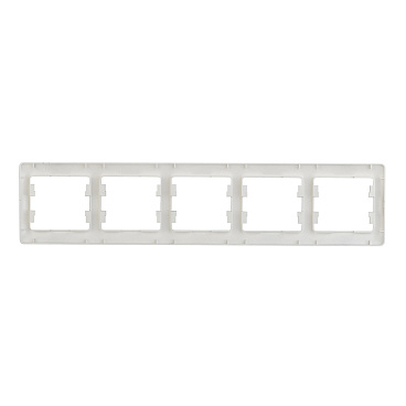 Рамка Systeme Electric Glossa пятиместная алюминий (GSL000305)