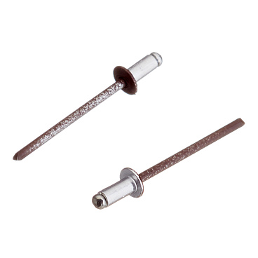 Заклепка вытяжная 3,2x6 мм алюминий/сталь коричневая RAL 8017 (100 шт.)