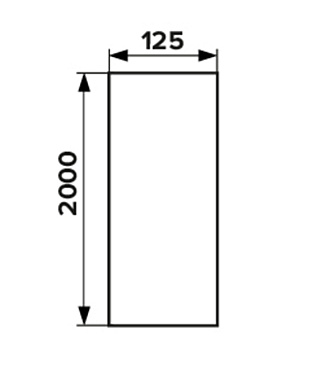 Воздуховод Era круглый пластиковый d125 мм 2 м