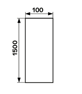Воздуховод ERA круглый пластиковый d100 мм 1,5 м