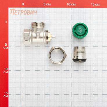 Клапан термостатический угловой Arrowhead Element 3/4 НР(ш) х 3/4 ВР(г) для радиатора (212133)