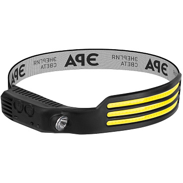 Фонарь налобный Эра Кибер-3 GA-808 светодиодный 2 LED 8 Вт аккумуляторный Li-Ion 0,8 мАч ударопрочный пластик 5 режимов (Б0069574/91820)